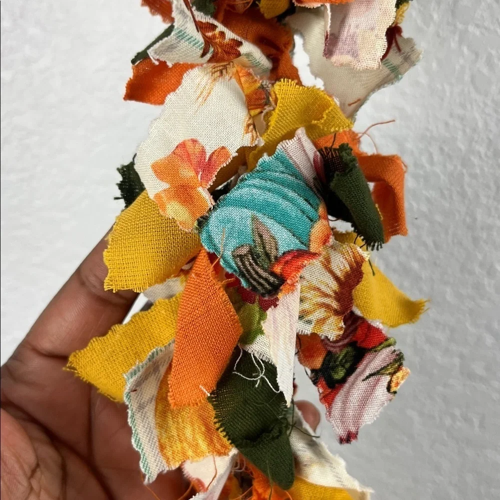 Fall Autumn Pumpkin Fabric‎ Garland Wall Decor 10feet long Holiday Decoration